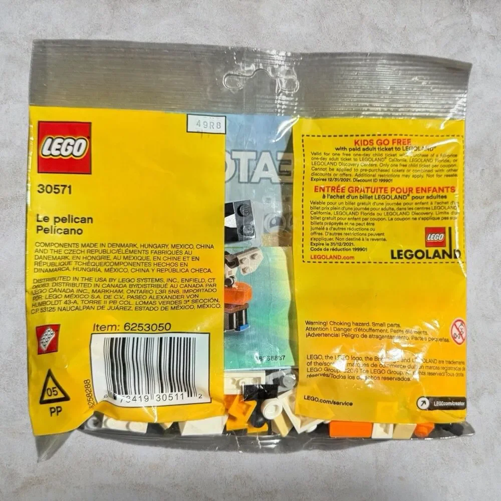 Lego Creator (30571) 3-in-1 Pelican Bird Polybag NEW - SEALED